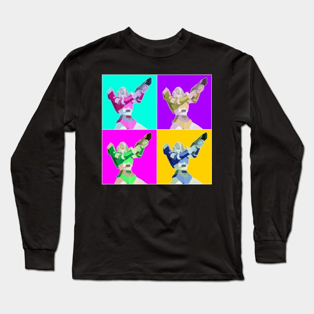 Transformers Arcee Pop Art Long Sleeve T-Shirt by ramonavirus